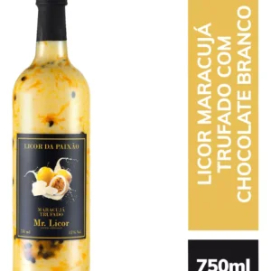Licor Da Paixão Maracujá Trufado Com Chocolate Branco 750ml