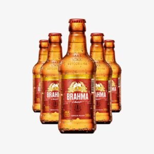 Cerveja Brahma Garrafa 300ML Com 24 Unidades –  Vasilhame RETORNÁVEL