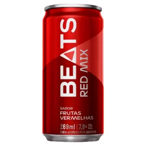 Bebida Mista Alcoólica Gaseificada Frutas Vermelhas Skol Beats Red Mix lata 269ml